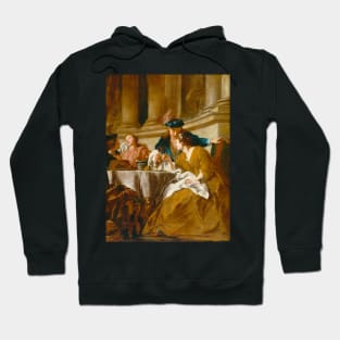 Luncheon with Figures in Masquerade Dress by Jean-Francois de Troy Hoodie